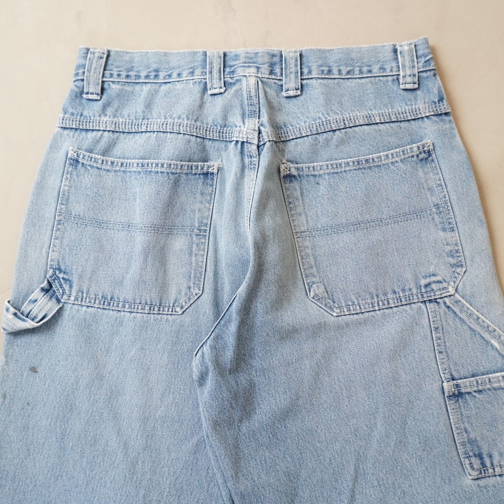 Vintage Route 66 Carpenter Jeans 34x32 Mens 90s Light Wash Denim Workwear - Picture 3 of 7